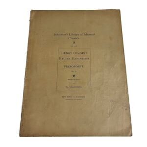 VTG Schirmer's Library of Musical Classics Vol 175 Henry Lemoine Pianoforte 1893
